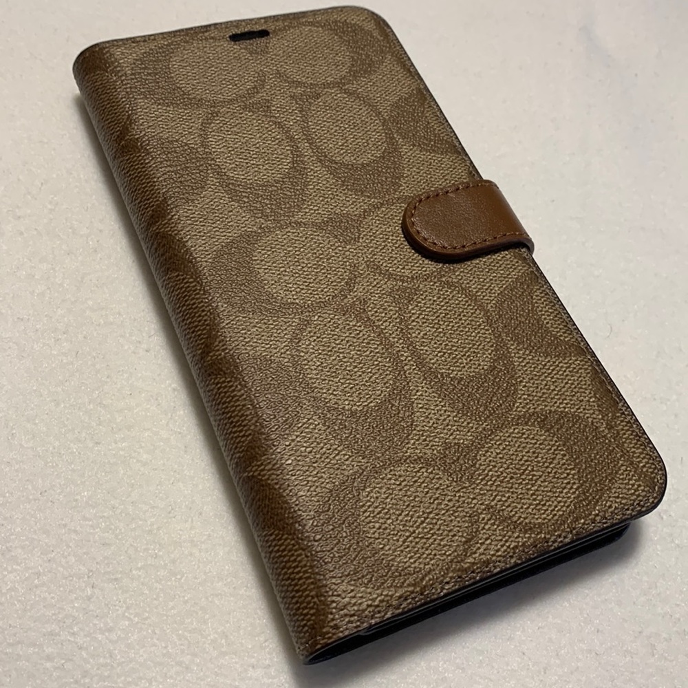 ❌ SOLD ❌ NWT Coach Monogram iPhone XS Max Folio Case